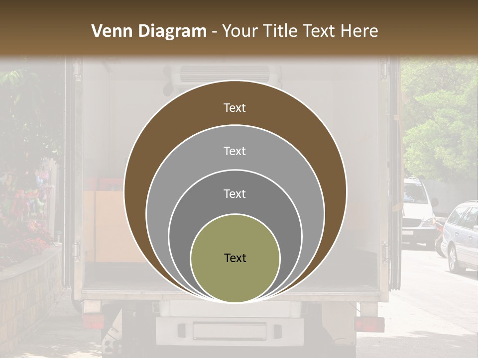 Delivering Distributing Cargo PowerPoint Template