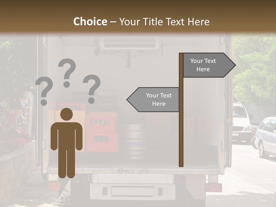 Delivering Distributing Cargo PowerPoint Template
