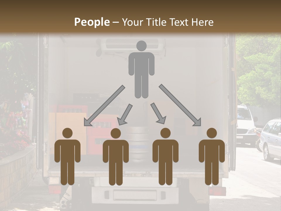 Delivering Distributing Cargo PowerPoint Template