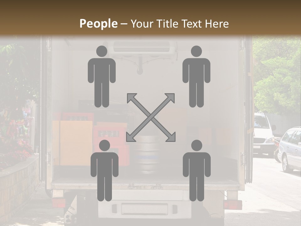 Delivering Distributing Cargo PowerPoint Template