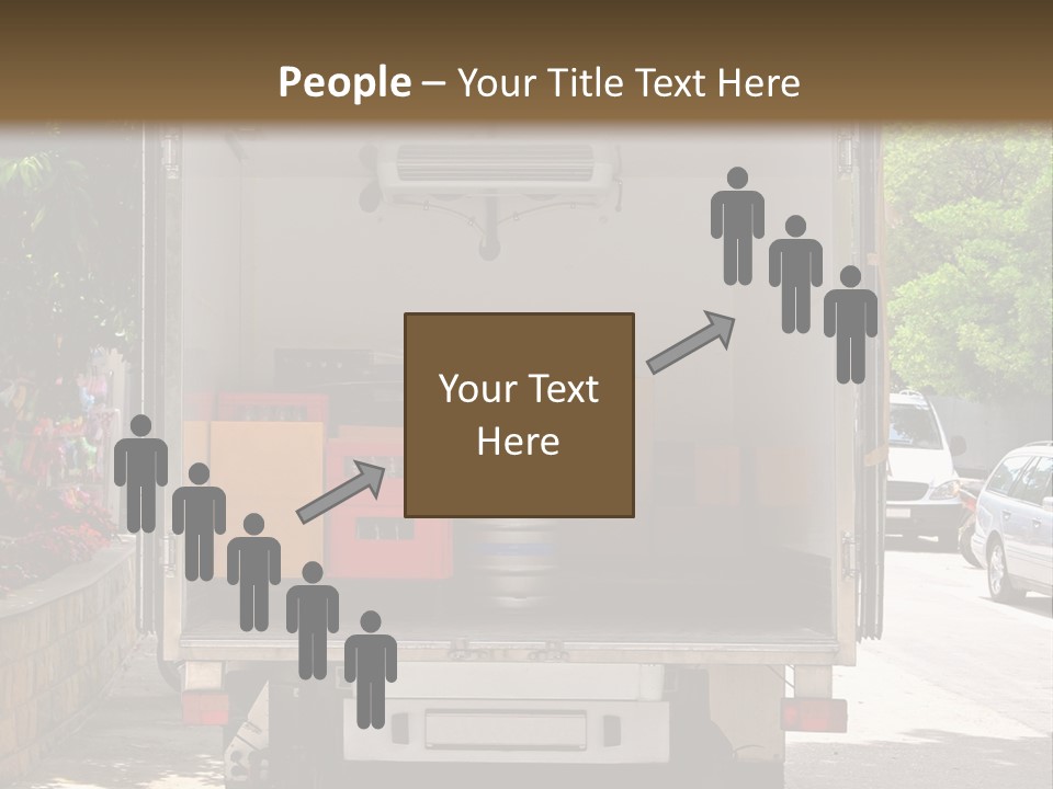 Delivering Distributing Cargo PowerPoint Template