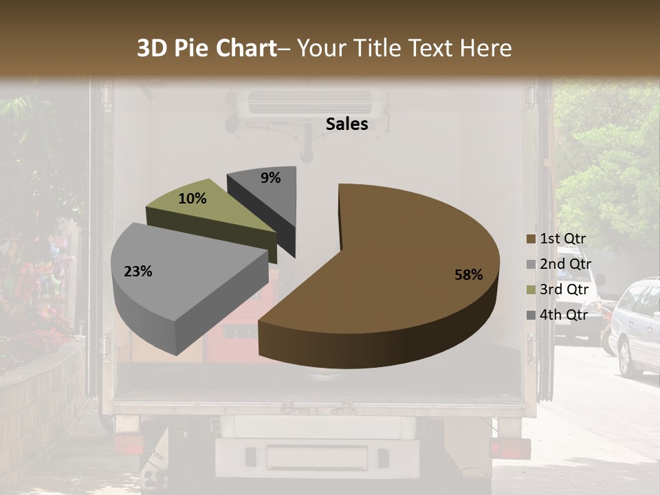 Delivering Distributing Cargo PowerPoint Template