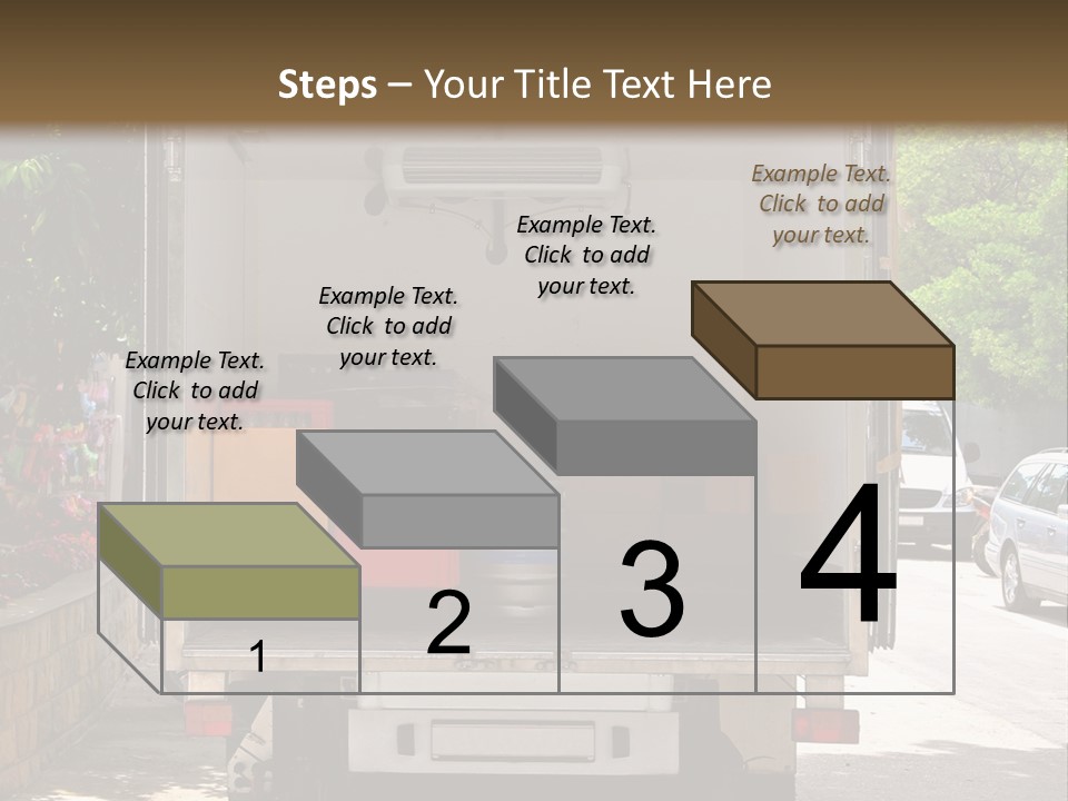 Delivering Distributing Cargo PowerPoint Template