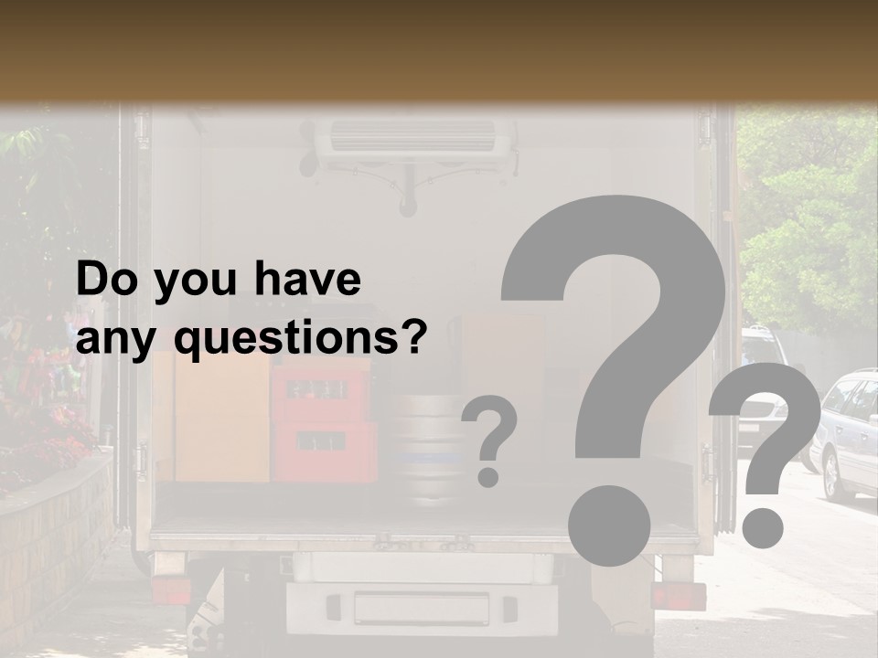 Delivering Distributing Cargo PowerPoint Template