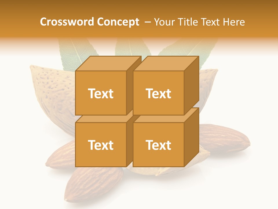 Group Closeup Almond PowerPoint Template