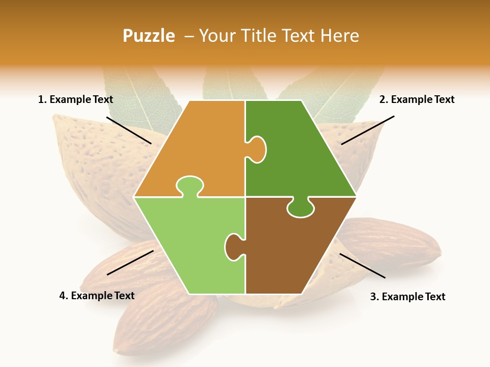 Group Closeup Almond PowerPoint Template