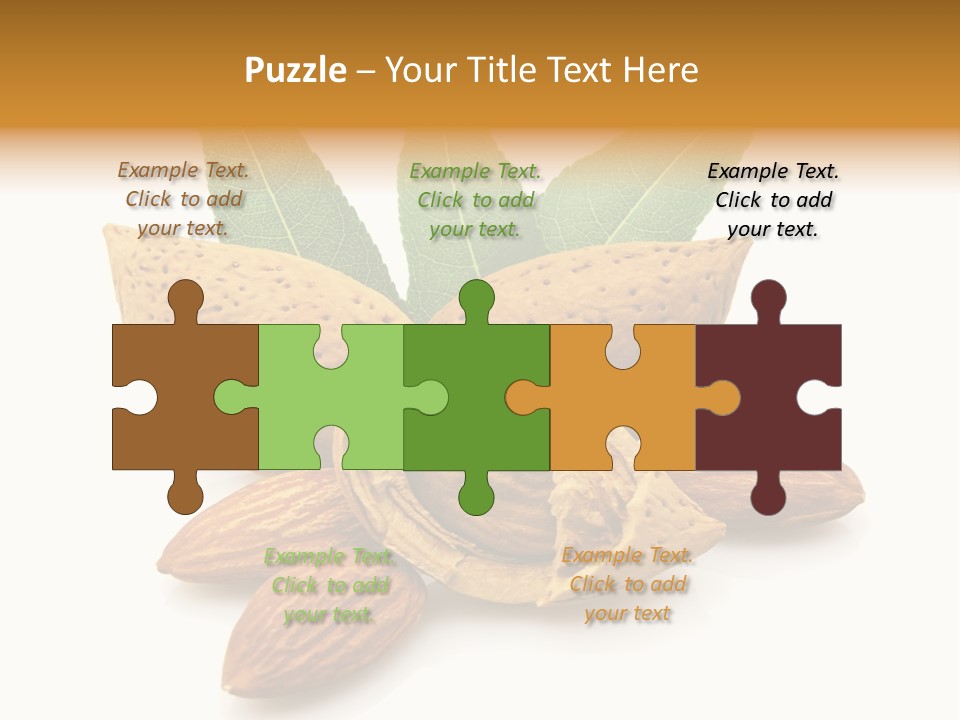 Group Closeup Almond PowerPoint Template