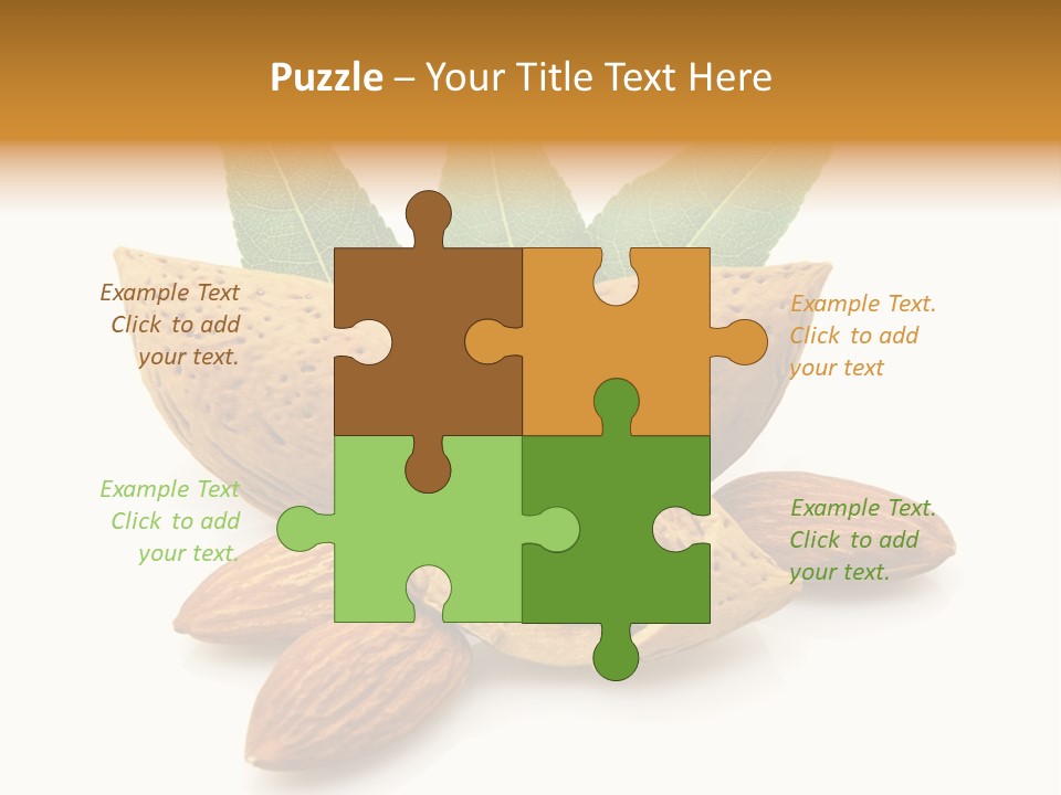 Group Closeup Almond PowerPoint Template