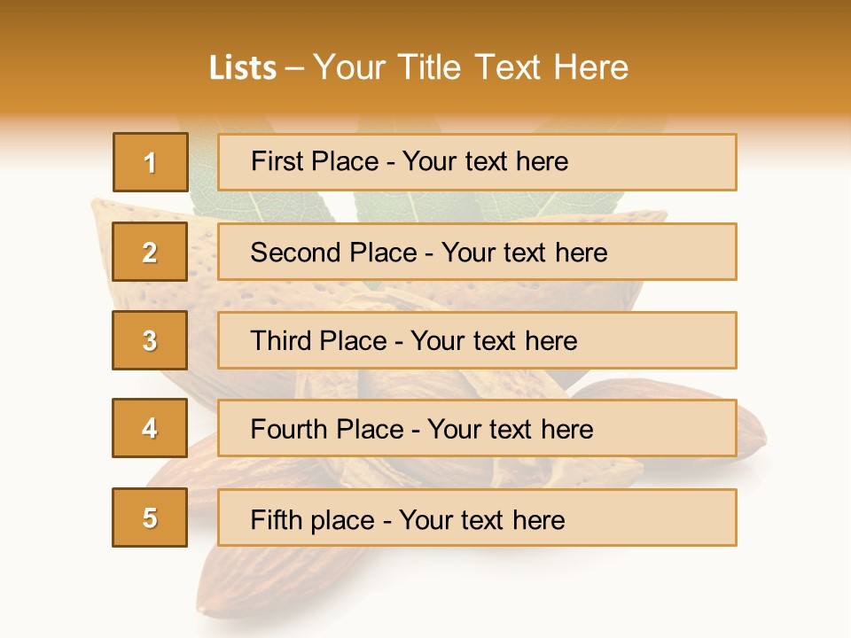 Group Closeup Almond PowerPoint Template