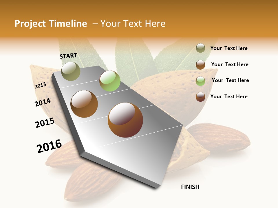 Group Closeup Almond PowerPoint Template