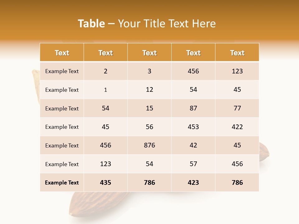Group Closeup Almond PowerPoint Template