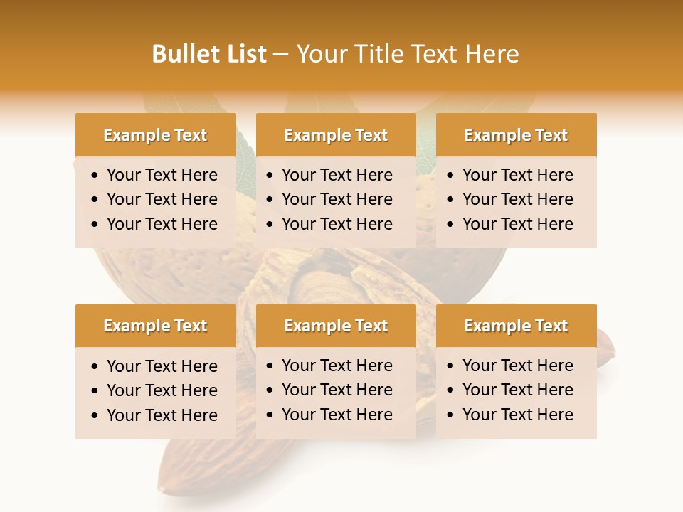 Group Closeup Almond PowerPoint Template