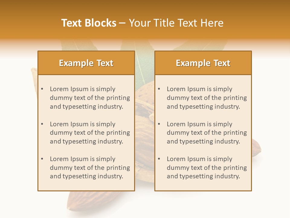 Group Closeup Almond PowerPoint Template