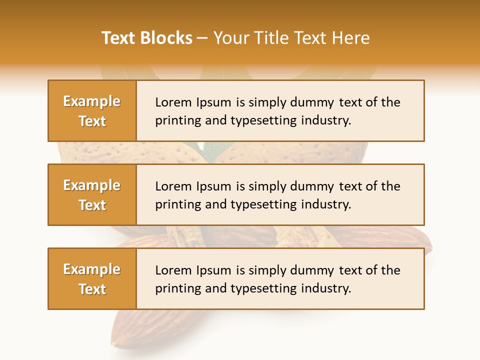 Group Closeup Almond PowerPoint Template