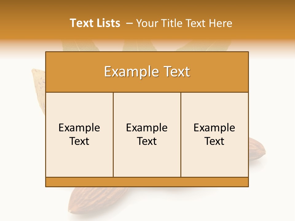 Group Closeup Almond PowerPoint Template