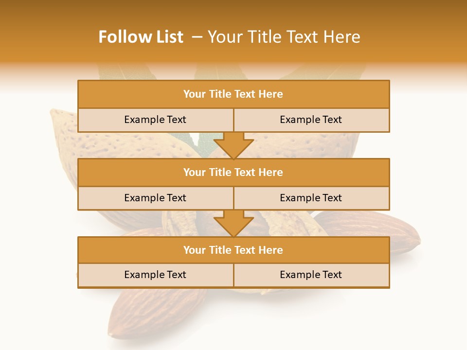 Group Closeup Almond PowerPoint Template