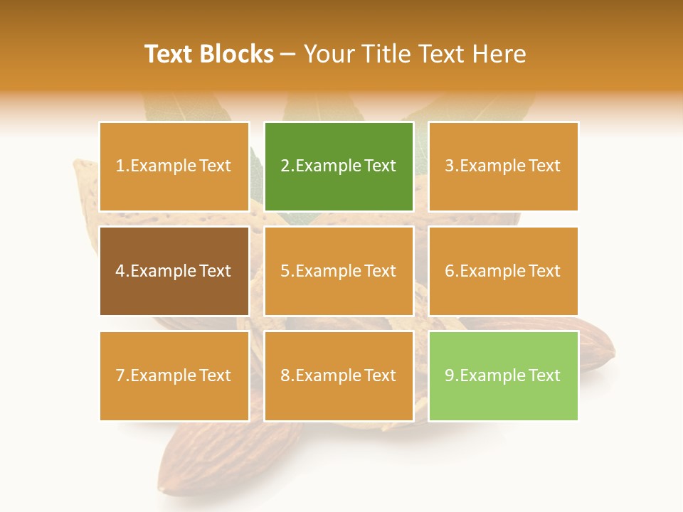 Group Closeup Almond PowerPoint Template