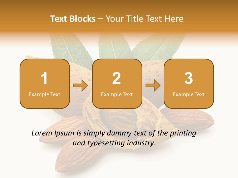 Group Closeup Almond PowerPoint Template