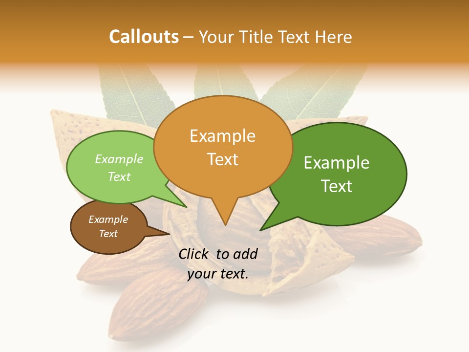 Group Closeup Almond PowerPoint Template