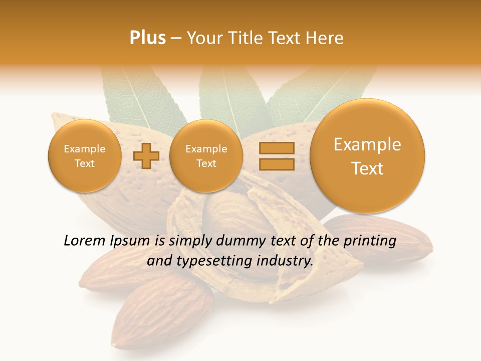 Group Closeup Almond PowerPoint Template