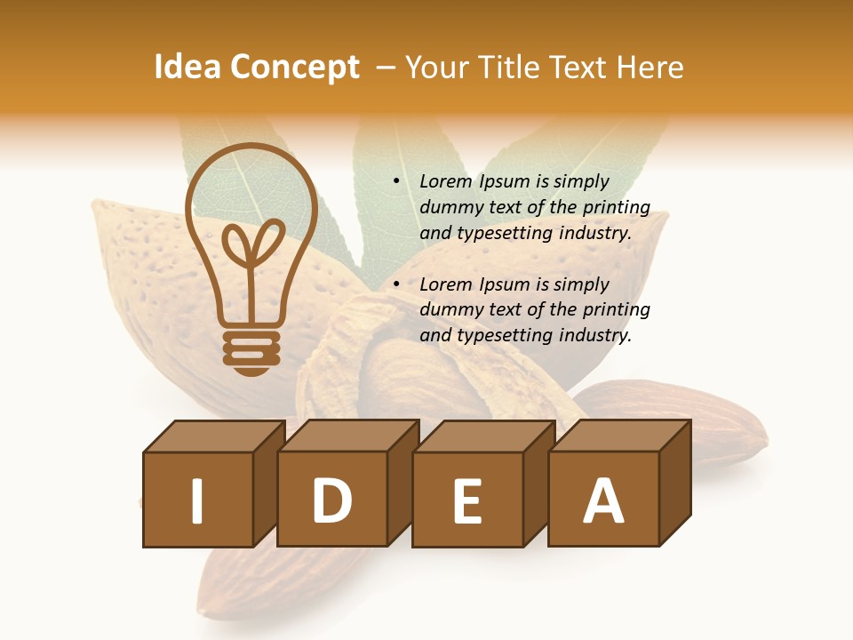 Group Closeup Almond PowerPoint Template