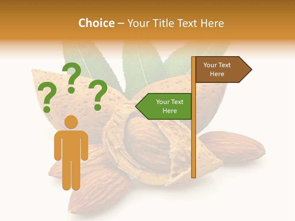 Group Closeup Almond PowerPoint Template