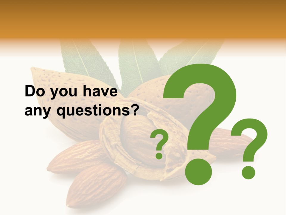 Group Closeup Almond PowerPoint Template