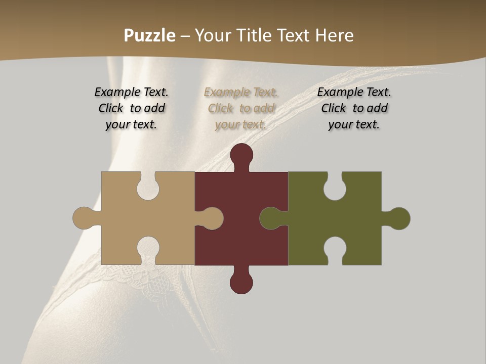 Background Woman Muscular PowerPoint Template