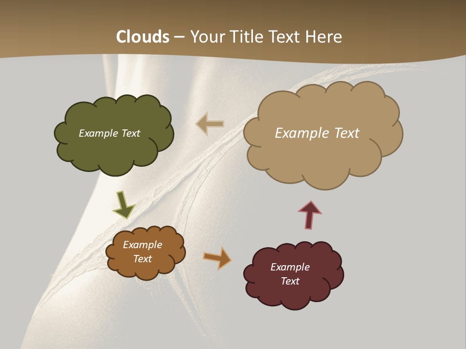 Background Woman Muscular PowerPoint Template