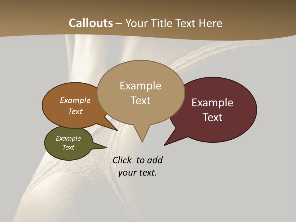 Background Woman Muscular PowerPoint Template