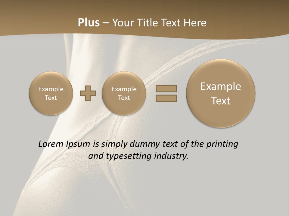 Background Woman Muscular PowerPoint Template