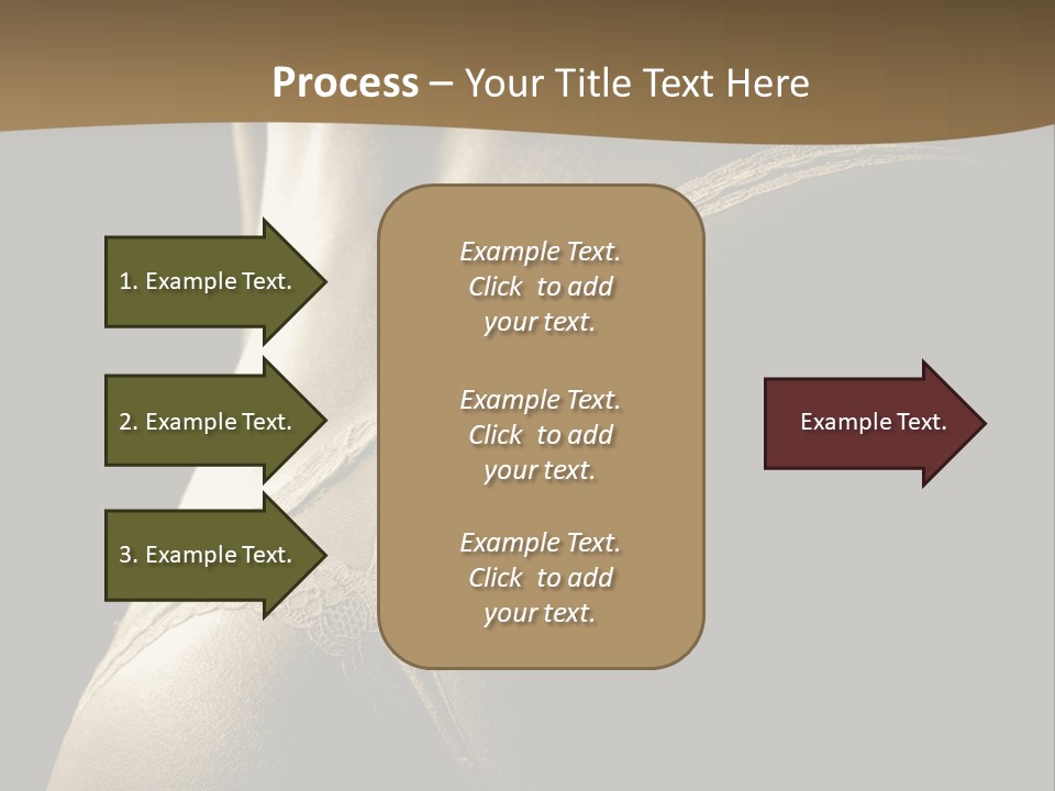 Background Woman Muscular PowerPoint Template