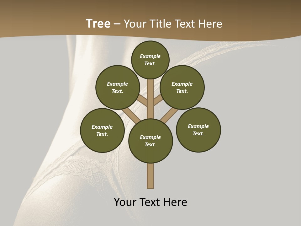 Background Woman Muscular PowerPoint Template