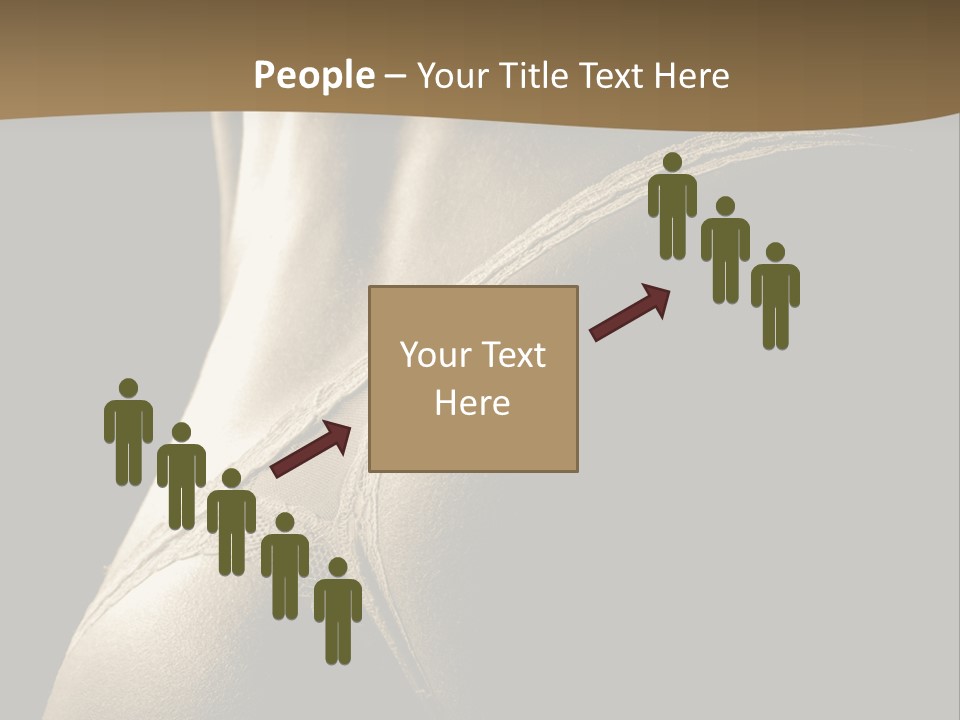 Background Woman Muscular PowerPoint Template