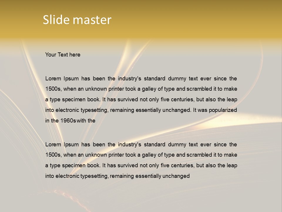 Symbolism Page Valentine PowerPoint Template