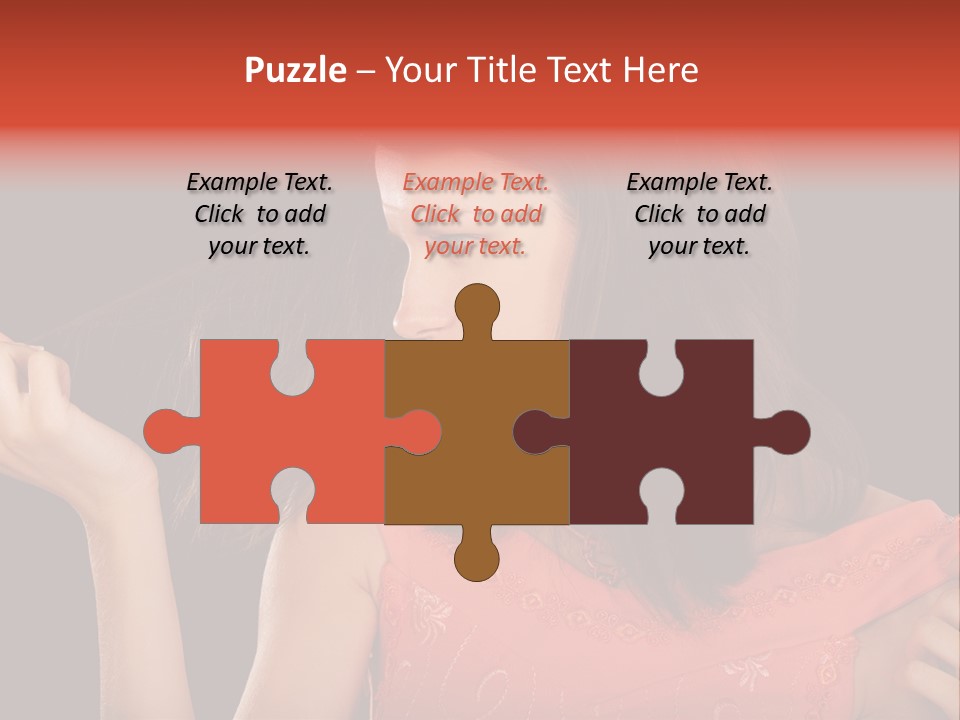 Unhealthy Long Female PowerPoint Template