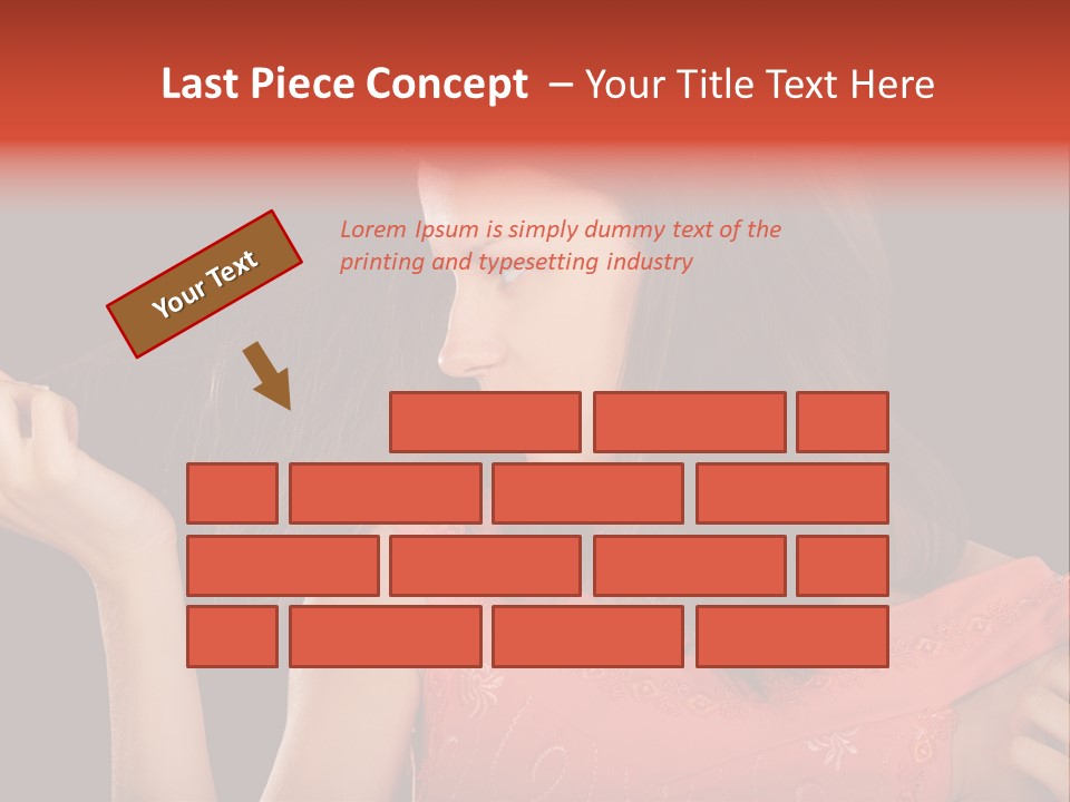 Unhealthy Long Female PowerPoint Template
