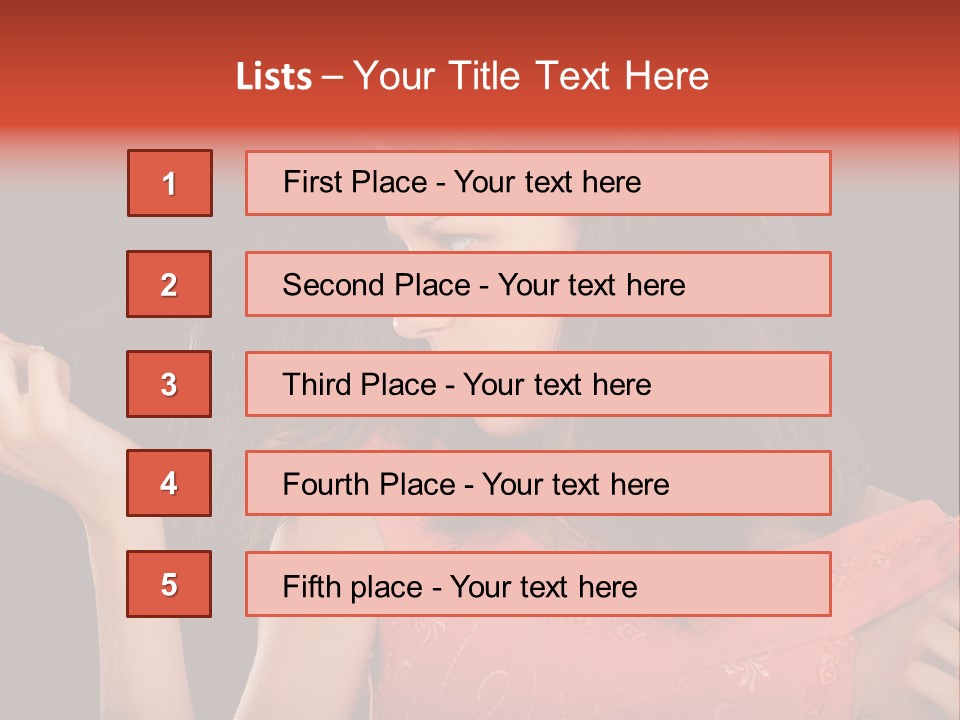 Unhealthy Long Female PowerPoint Template