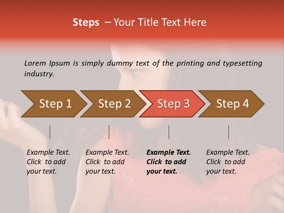 Unhealthy Long Female PowerPoint Template