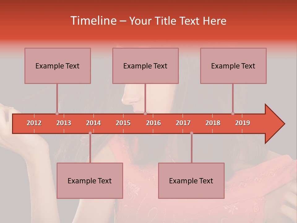 Unhealthy Long Female PowerPoint Template