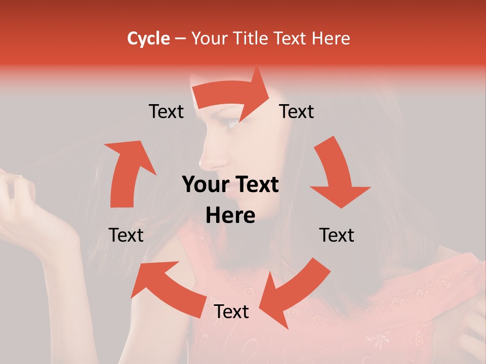 Unhealthy Long Female PowerPoint Template