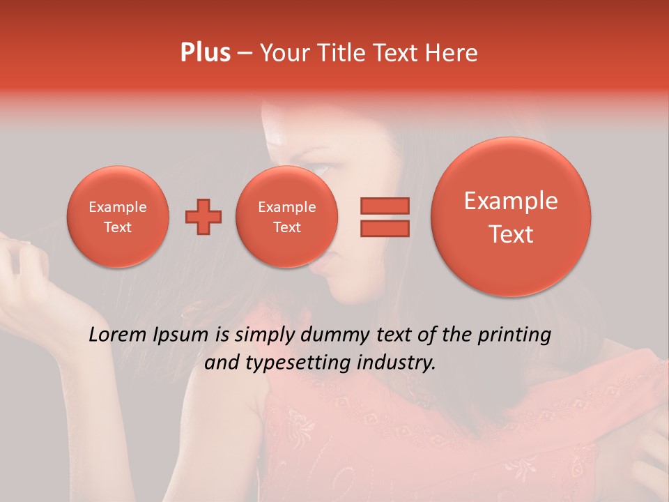 Unhealthy Long Female PowerPoint Template