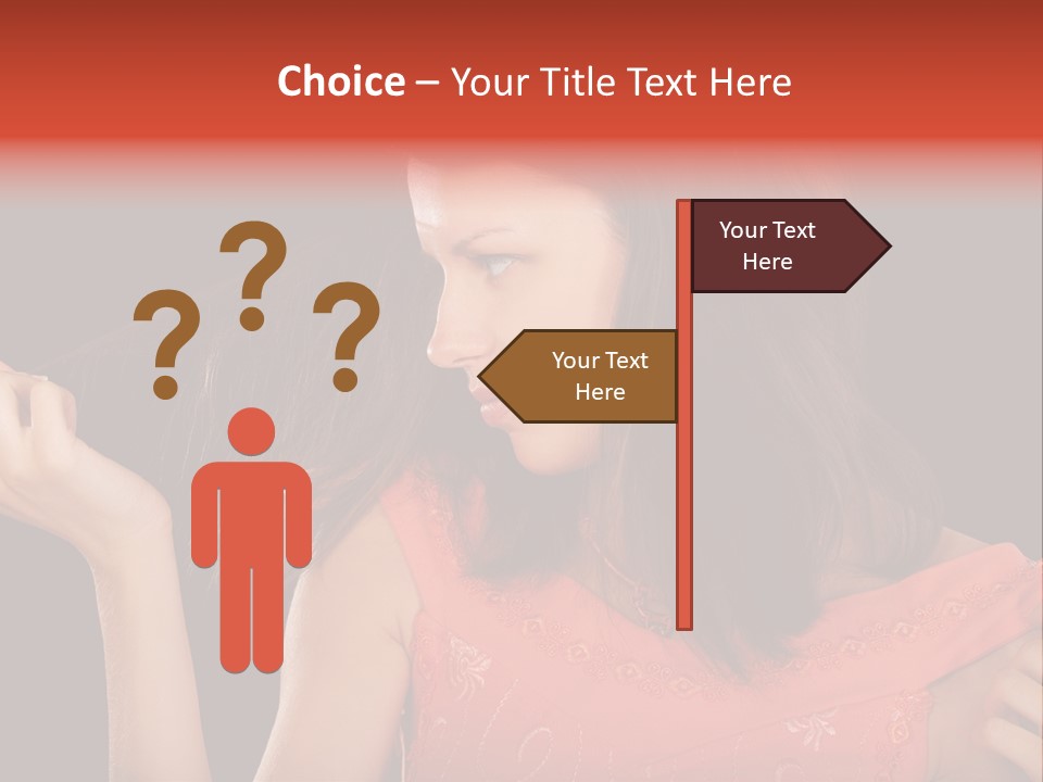 Unhealthy Long Female PowerPoint Template