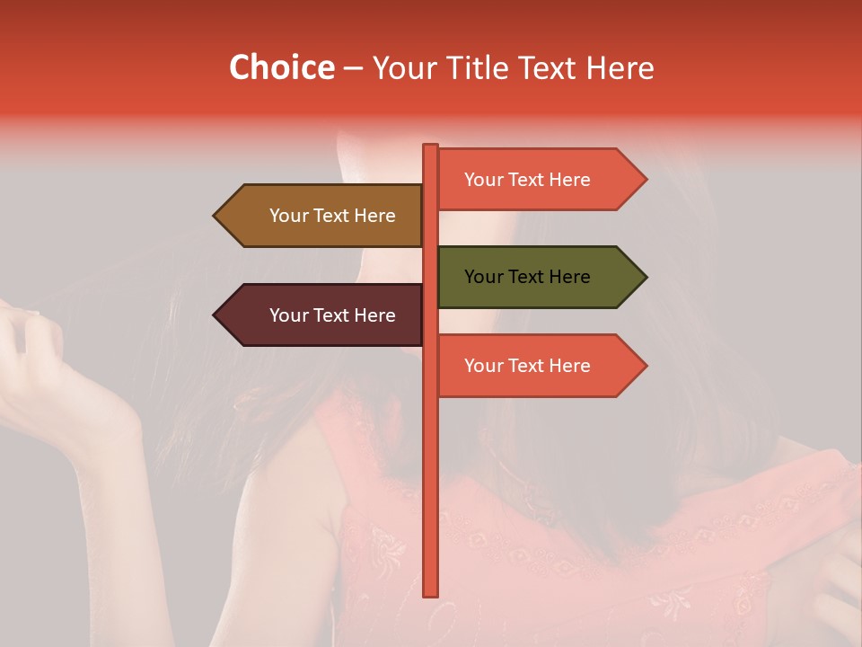 Unhealthy Long Female PowerPoint Template