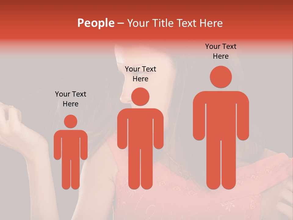 Unhealthy Long Female PowerPoint Template