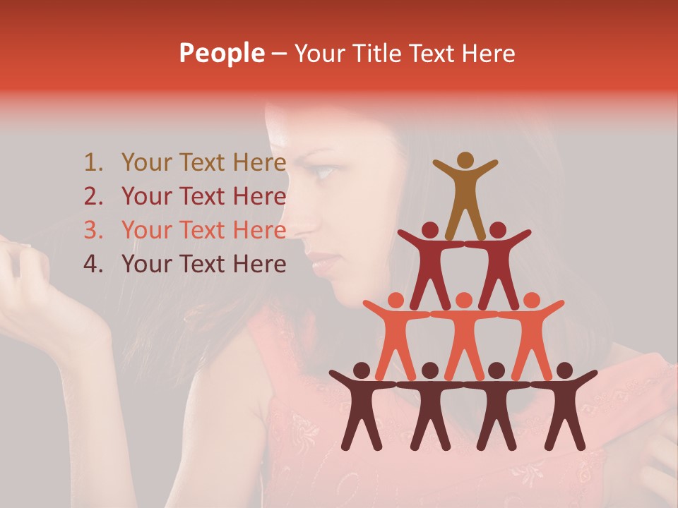 Unhealthy Long Female PowerPoint Template