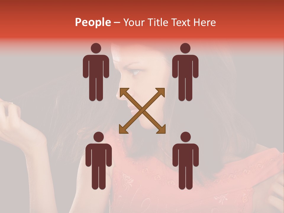 Unhealthy Long Female PowerPoint Template