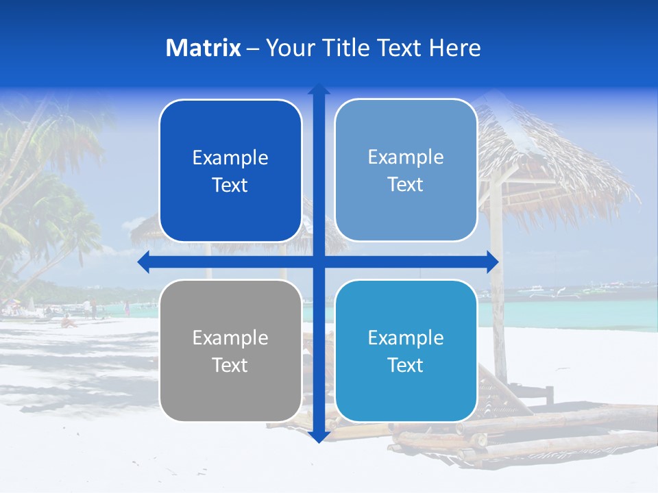 Maldives Travel Solitude PowerPoint Template