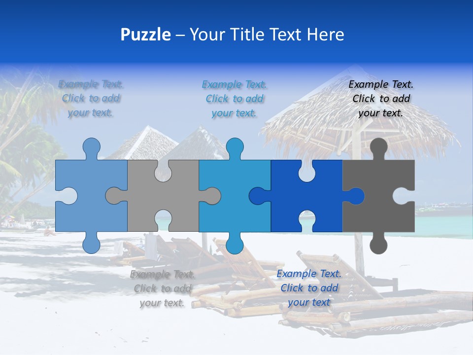 Maldives Travel Solitude PowerPoint Template