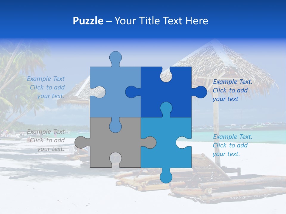 Maldives Travel Solitude PowerPoint Template